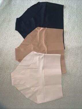 Seamless High-Waist Shaping Briefs - Black, Nude & Blush (3-Pack)